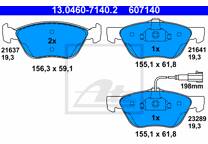 Front brake pad set