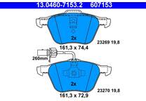 Front brake pad set
