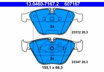 Front brake pad set