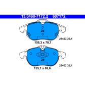 Front brake pad set ATE - 13.0460-7172.2