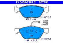 Front brake pad set