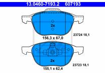 Front brake pad set