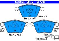 Front brake pad set