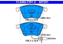 Front brake pad set