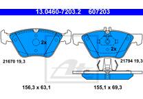 Front brake pad set