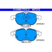 Front brake pad set ATE - 13.0460-7212.2