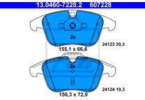 Front brake pad set