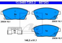 Front brake pad set