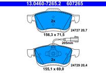 Front brake pad set