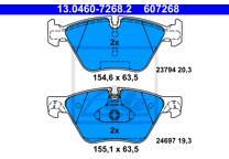 Front brake pad set