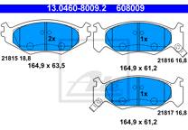 Front brake pad set