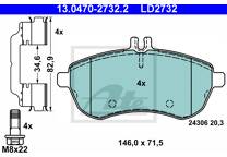 Front brake pad set