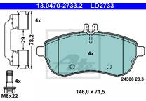 Front brake pad set