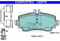 Front brake pad set