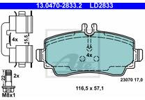 Front brake pad set