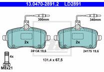Front brake pad set