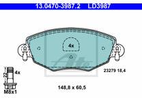 Front brake pad set