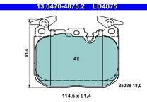 Front brake pad set