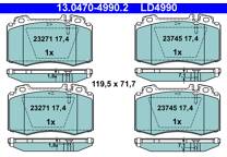 Front brake pad set