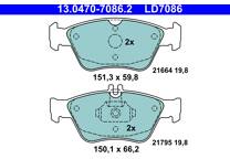 Front brake pad set