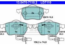 Front brake pad set