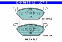 Front brake pad set