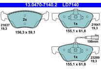 Front brake pad set