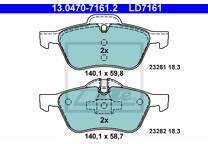 Front brake pad set