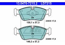 Front brake pad set