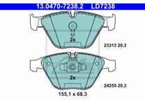 Front brake pad set
