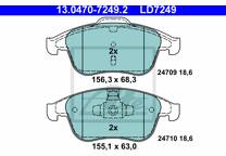 Front brake pad set