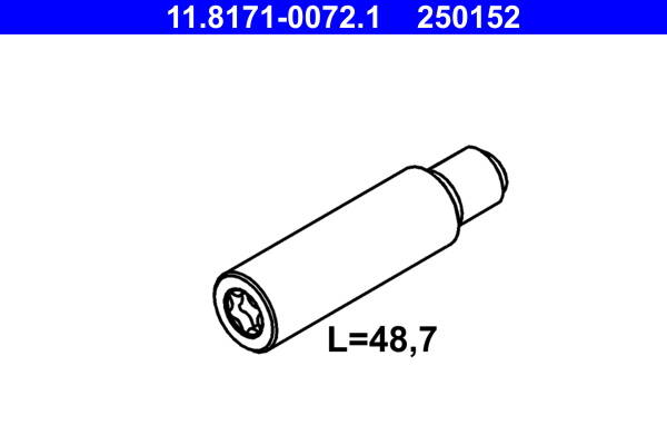 Guide Bolt, brake caliper