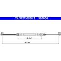 Handbrake cable ATE - 24.3727-0836.2