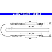 Handbremsseil ATE - 24.3727-0343.2