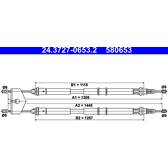 Handbremsseil ATE - 24.3727-0653.2
