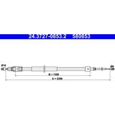 Handbremsseil ATE - 24.3727-0853.2