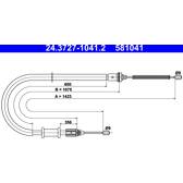 Handbremsseil ATE - 24.3727-1041.2