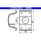 Houder, remslang ATE - 24.5004-0002.1