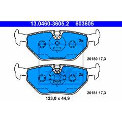 Jeu de 4 plaquettes de frein à disque ATE - 13.0460-3605.2