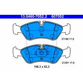 Jeu de plaquettes de frein avant ATE - 13.0460-7052.2