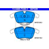Jeu de plaquettes de frein avant ATE - 13.0460-7228.2