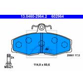 Juego de pastillas de freno delanteras ATE - 13.0460-2964.2