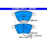 Juego de pastillas de freno delanteras ATE - 13.0460-7201.2