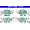 Juego de pastillas de freno delanteras ATE - 13.0470-7115.2