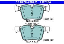 Juego De Pastillas De Freno ATE 13.0460-2880.2 Para VAG, SEAT, SKODA