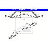 Kit d'accessoires (étrier de frein) ATE - 11.8116-0264.1