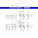 Kit d'accessoires (mâchoire de frein) ATE - 03.0137-9345.2
