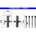 Kit d'accessoires (plaquette de frein) ATE - 13.0460-0018.2