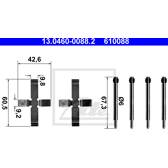 Kit d'accessoires (plaquette de frein) ATE - 13.0460-0088.2