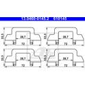 Kit d'accessoires (plaquette de frein) ATE - 13.0460-0145.2